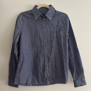 Zara Blue Pinstripe Shirt